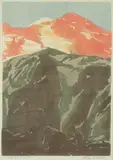 Walter S. Chase, THE GOAT HUNTERS and HORSEMEN: TWO WORKS, each signed in pencil lower margin, Color woodblock prints