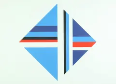 Abstract Diamond by Ilya Bolotowsky, Color silkscreen, sold Apr 2014