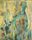 Gustav Trois, Abstract Figure, Oil on canvas