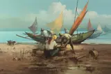 Cesar Buenaventura, Fisherman with Boat