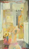 David Landis, Window in Florence, Oil on board