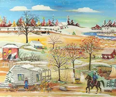 Alpha Andrews, Moonshine Still, Oil on canvas