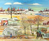Alpha Andrews, Moonshine Still, Oil on canvas