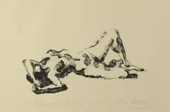 Arno Breker, Reclining Female Nude, Lithograph