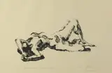 Arno Breker, Reclining Female Nude, Lithograph