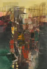 Shanti Dave, Abstract, Oil on canvas