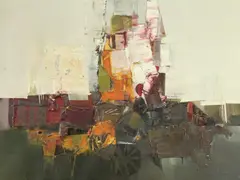 Pilgrimage I by Shanti Dave, Oil on canvas, sold Apr 2014