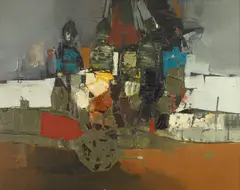Pilgrimate Ii by Shanti Dave, Oil on canvas, sold Apr 2014