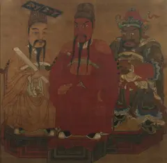 Figures by Anonymous, Ink and color on paper, offered Jun 2014
