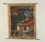 Ratanakosin School, Life of Buddha, Six ink and color on cloth