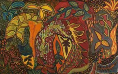 Hajeedar Bin Abdul Majid, Rimba (Jungle), Oil on board, signed and