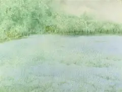 Lee Elyse Crouse Weiss, Spring Field, Watercolor