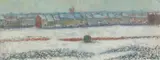 Belgian School, Town in Snow, TOWN IN SNOW, oil on canvas