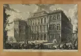 Veduta sul Monte Quirinale del Palazzo dell'Eccellentissima Casa Barberini by Giovanni Battista Piranesi, Etching, sold Jun 2014