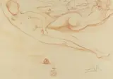 A la Plage (From the Nudes Suite, 1970) by Salvador Dalí, Lithograph, sold Jun 2014
