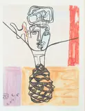 Le Corbusier, Ohne Titel, Color etching with aquatint