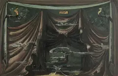 Eugene Berman, Curtain for Giselle, Silkscreen