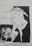 Rico Lebrun, The Furious Streetwalker Chased Him Out of the Room- Brecht