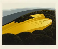 Valley by Eyvind Earle, Serigraph, sold Jun 2014