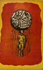 Alison Saar, Untitiled, Color woodcut