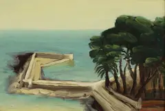 Sea Wall by Nicolae Constantin, Oil on canvas, offered Jun 2014