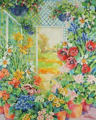 Jack Baker, Summer Garden, Oil on canvas