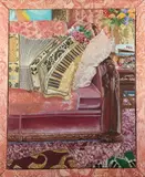 Vincent Peranio, Yellow Accordian, Oil on canvas