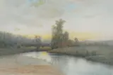 Samuel R. Chaffee, Winding Stream, Watercolor