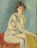 Nicolai Cikovsky, Seated Female Nude