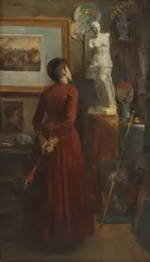Ernst Sigmund Witkamp, Untitled, oil on panel 39.5 x 23.5cm