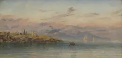John Brett, Untitled, oil on canvas 38 x 76cm