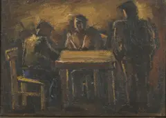 Untitled by Josef Herman, oil on canvas 24.5 x 35cm Provenance: With Roland, sold Apr 2023