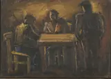 Josef Herman, Untitled, oil on canvas 24.5 x 35cm Provenance: With Roland