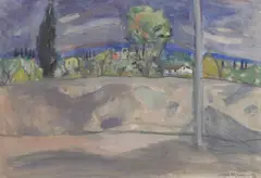 Untitled by David McClure, gouache over pencil 47 x 67cm, sold Apr 2023