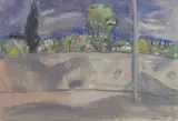 David McClure, Untitled, gouache over pencil 47 x 67cm