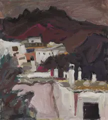 Sheila Macmillan, Untitled, oil on paper 45.5 x 40.5cm