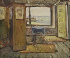 Leonard Richmond, Untitled, oil on canvas 50.5 x 61cm