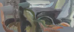 John Hitchens, Untitled, oil on canvas 41 x 91.5cm