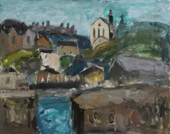 Sheila Macmillan, Untitled, oil on canvas paper 40.5 x 50.5cm