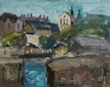 Sheila Macmillan, Untitled, oil on canvas paper 40.5 x 50.5cm
