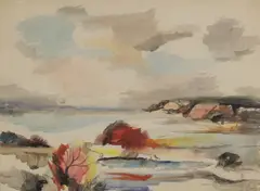 Rowland Suddaby, Untitled, pen and ink and watercolour 42 x 54cm