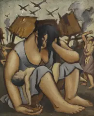 Cyril Mann, Untitled, oil on board 36.5 x 30cm