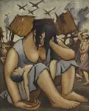 Cyril Mann, Untitled, oil on board 36.5 x 30cm
