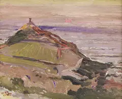 Untitled by Fred Yates, oil on board 26 x 31cm, sold Apr 2023