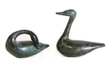 Guy Taplin, Untitled, patinated bronze 4cm wide 7cm deep 7cm high and similar (2)