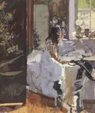 Ken Howard, Untitled, oil on canvas 61 x 50.5cm Exhibited: 'Ken Howard' Exhibition