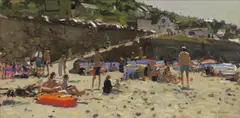 Ken Howard, Untitled, oil on canvas 30.5 x 61cm Exhibited: Brian Sinfield Gallery