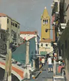 Ken Howard, Untitled, oil on canvas board 30.5 x 25cm