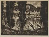 C. R. W. Nevinson, Untitled, Christopher R W Nevinson ARA (1889-1946) 'Sèvres' etching and drypoint