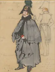 Alexandre Benois, Untitled, pencil